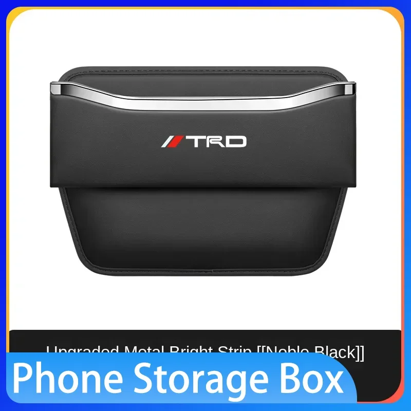 

Car seat gap phone storage box, car interior products For Toyotas TRD Autocollant Pegatina RAV4 Avensis Yaris Levin Reiz Crown