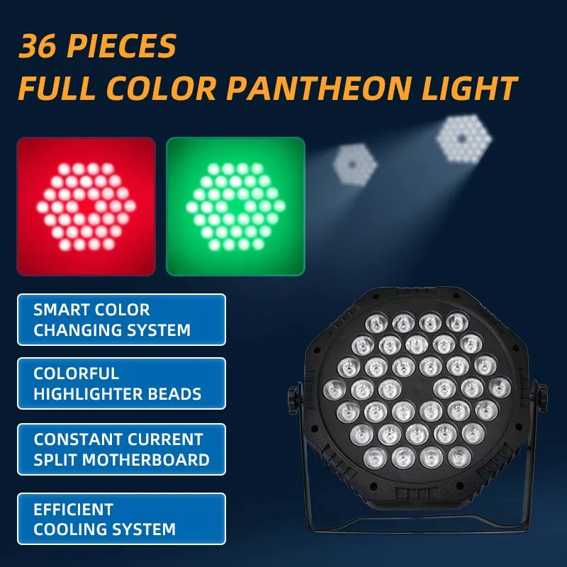 Disco Stage Light RGB DJ Party Strobe Lamp Festival Celebration Ball LED Lighting Fixture Wedding Bar Entertain Venue Laser Lamp