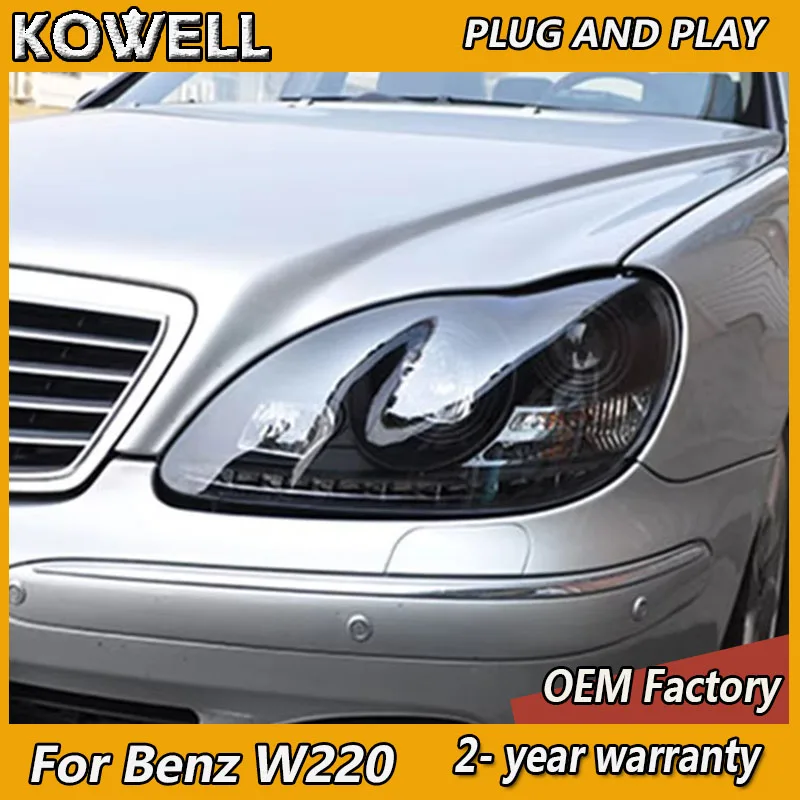

Car Styling for Mercedes Benz W220 Headlamp 2002-2005 W220 Headlight S280 S320 S500 S600 S350 Benz S Class DRL Turn Signal Low