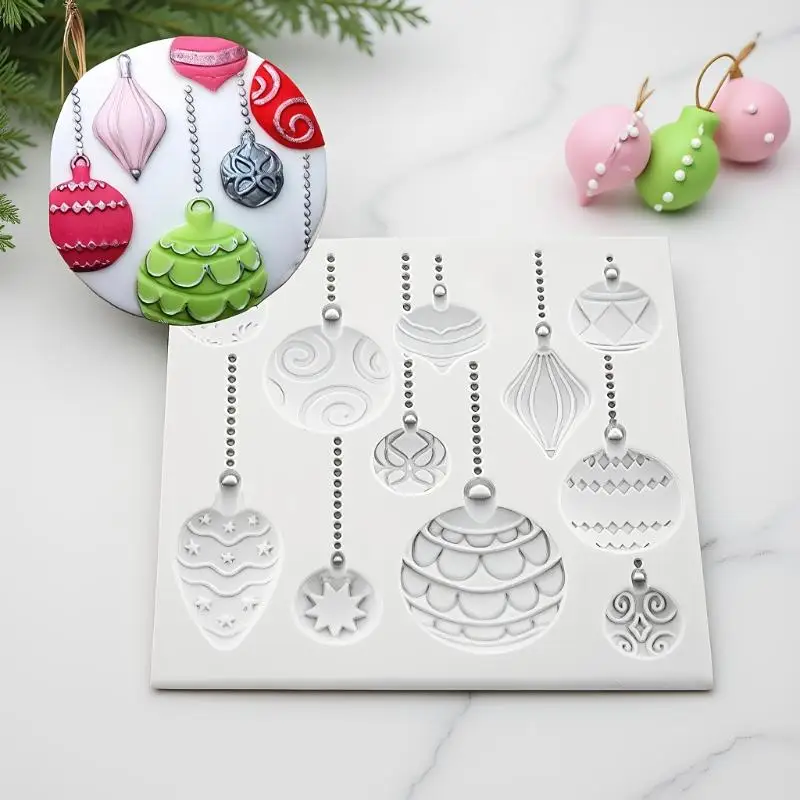 

3D Silicone Christmas Mold - Fondant, Chocolate & Jello Decorating Kit for Holiday Baking