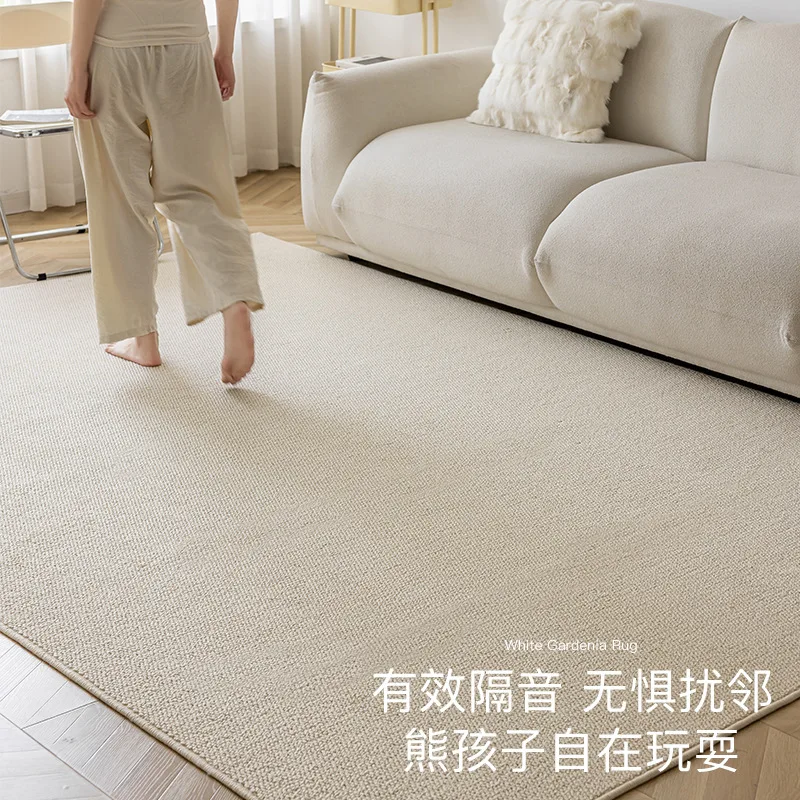 

Простой ковер для гостиной, ваби говорит, кремовый стиль, светлый роскошный однотонный кольцо с ананасом, диван для спальни, журнальный столик, прикроватная тумбочка