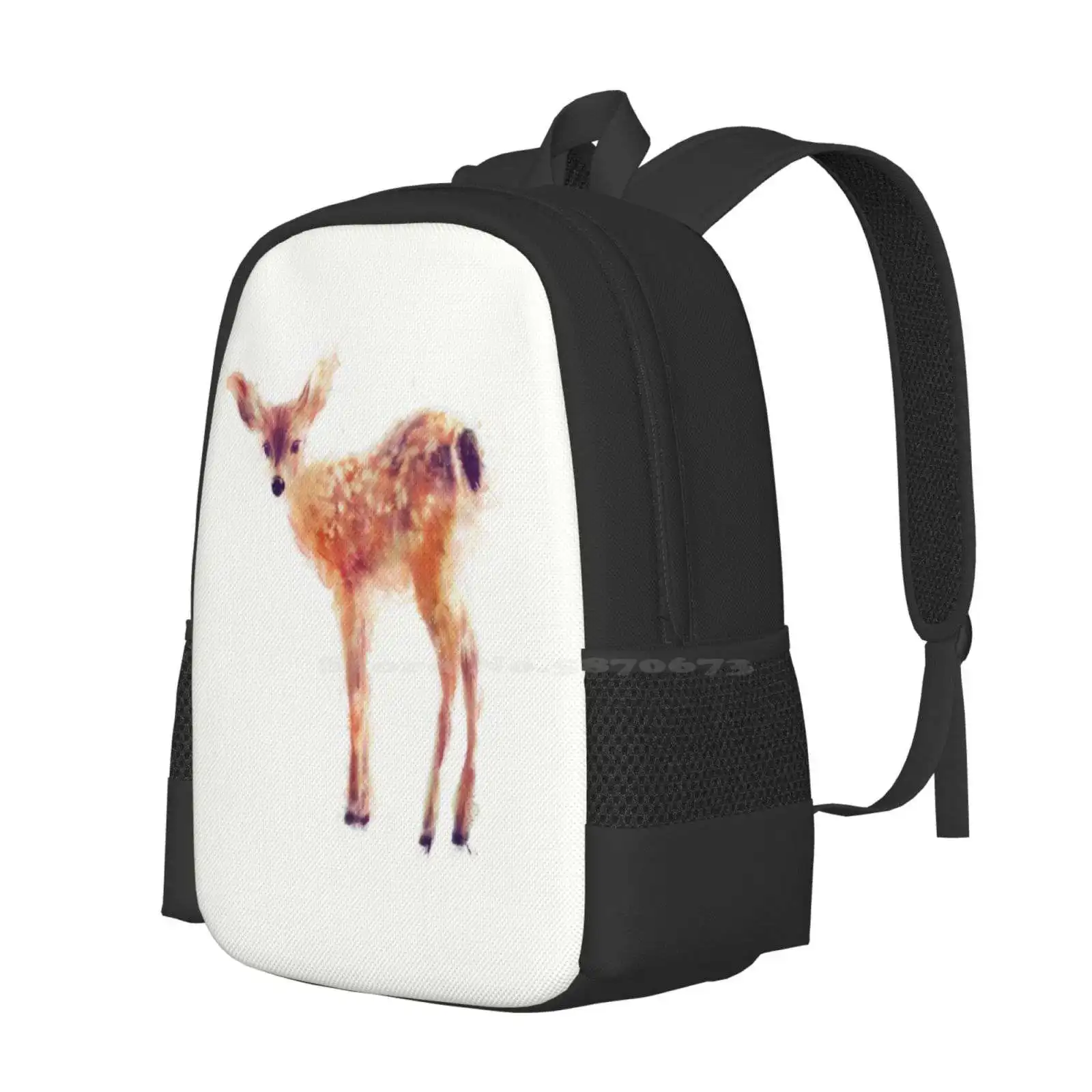 Fawn Hot Sale Backpack Fashion Bags Fawn Deer Doe Baby Nature Animals Wildlife Wilderness Fauna Forest Woodland Creature Amy