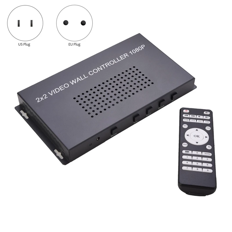 

HD Video Wall Controller 2X2 Video Processor 1X2 1X3 1X4 2X1 3X1 4X1 Rotate Multi Image Processor Screen Splicer