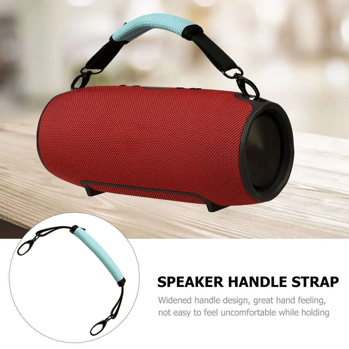 

Portable Hand-held Lanyard Lanyards Replacement Strap Handle Speaker Belt Zinc Alloy Removable Travel Carrying for Cabinet