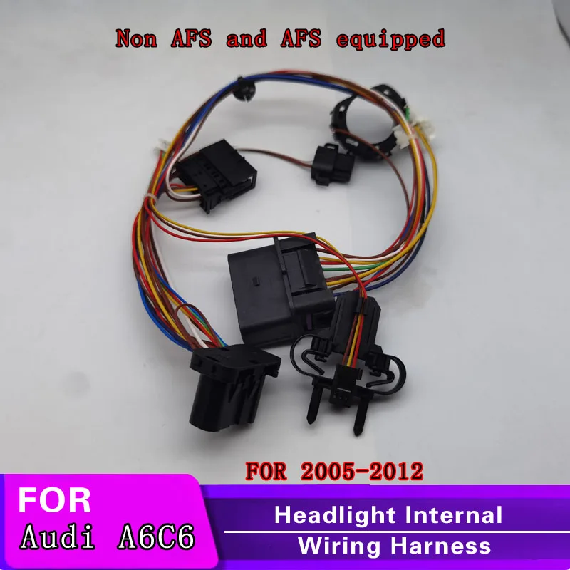 Suitable for 2005-2012 Audi A6L A6C6 headlights, internal wiring harness, headlight wire group, wiring plug aging