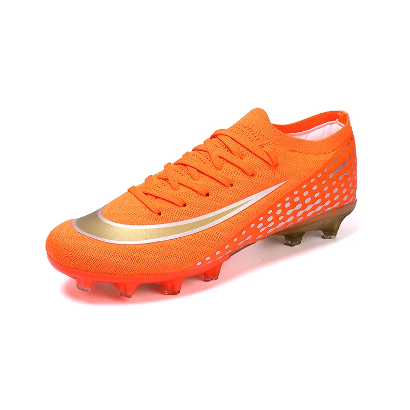 

New Men Sport Soccer Shoes Training Boys Football Boots Outdoor Adult Long Spikes Non Slip Cleats Breathable Match Comfortable