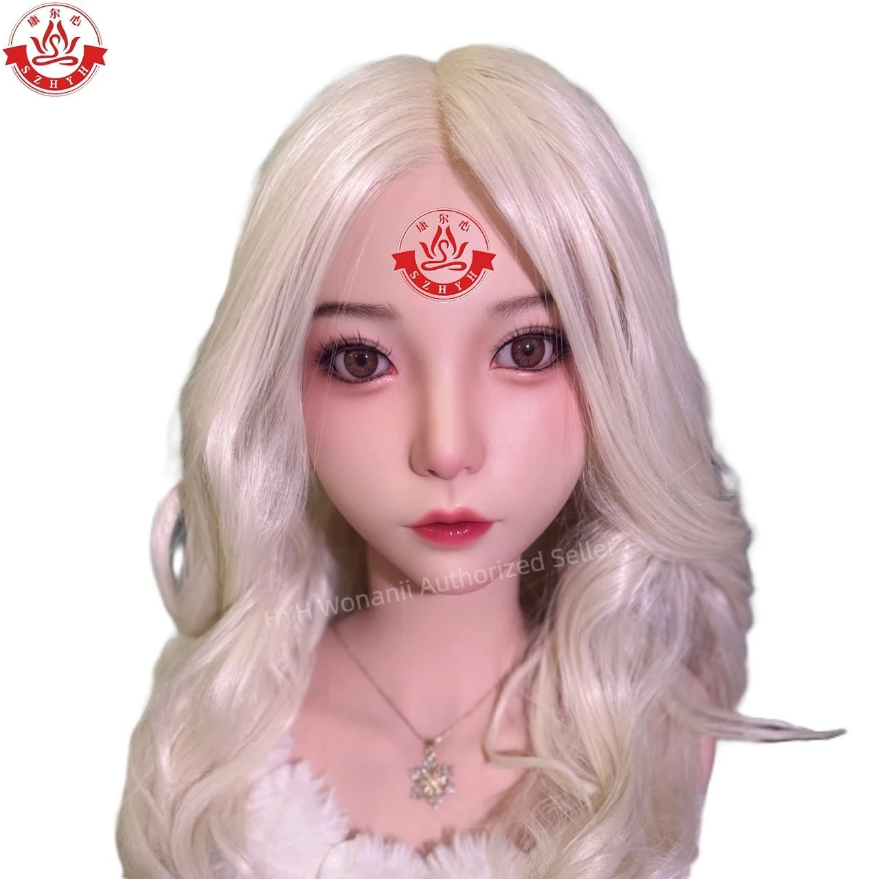 

Wonanii Food Grade Silicone Big Head HYH-SHB-KX-0008, M16 Interface Open Mouth Teeth Tongue, Makeup Practice, Hairstyle Design