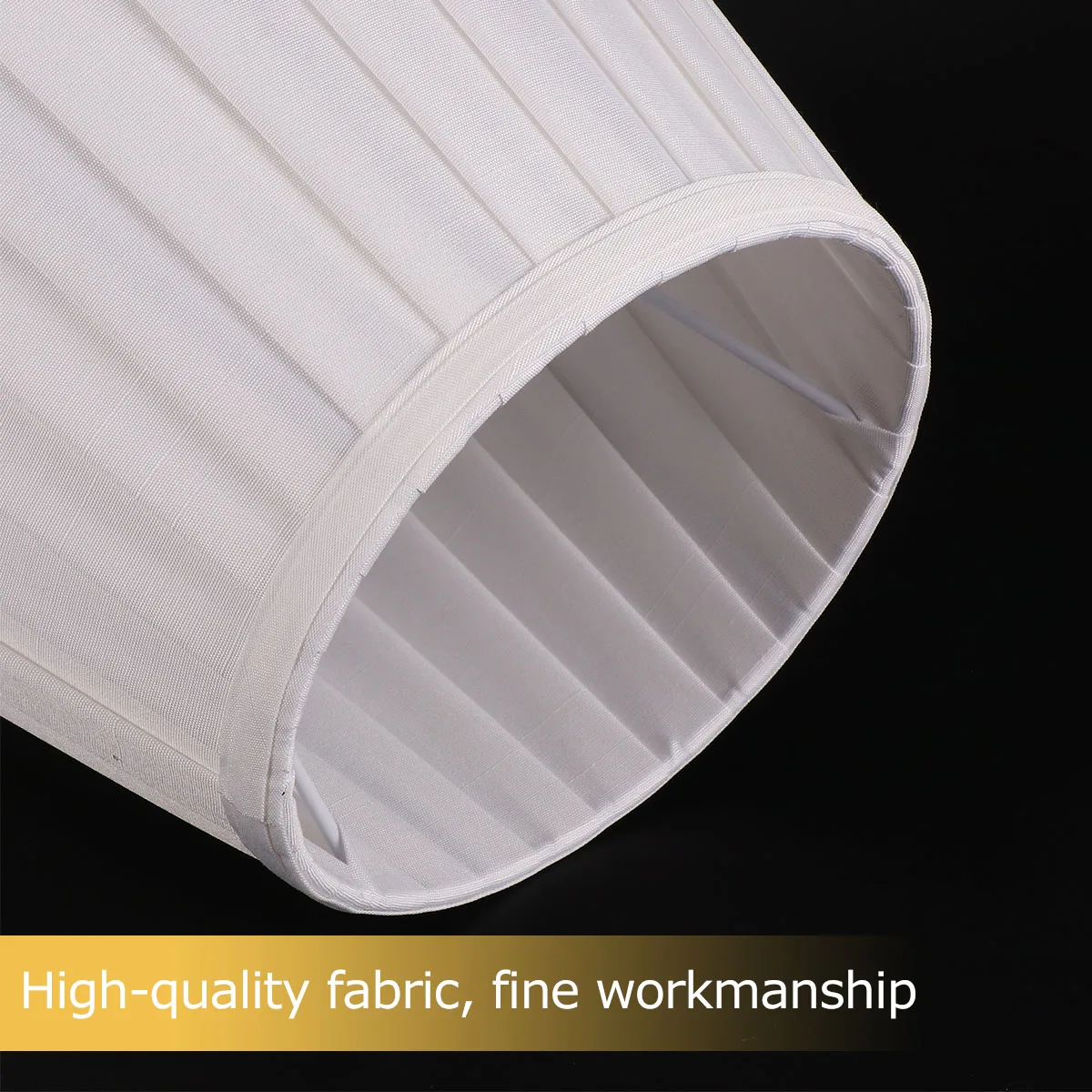 

1pc Pleated Cloth Lampshade Replacement For E27 Lamps Durable Wall Ceiling Light Cover Chandelier Shade Beige Modern Simple