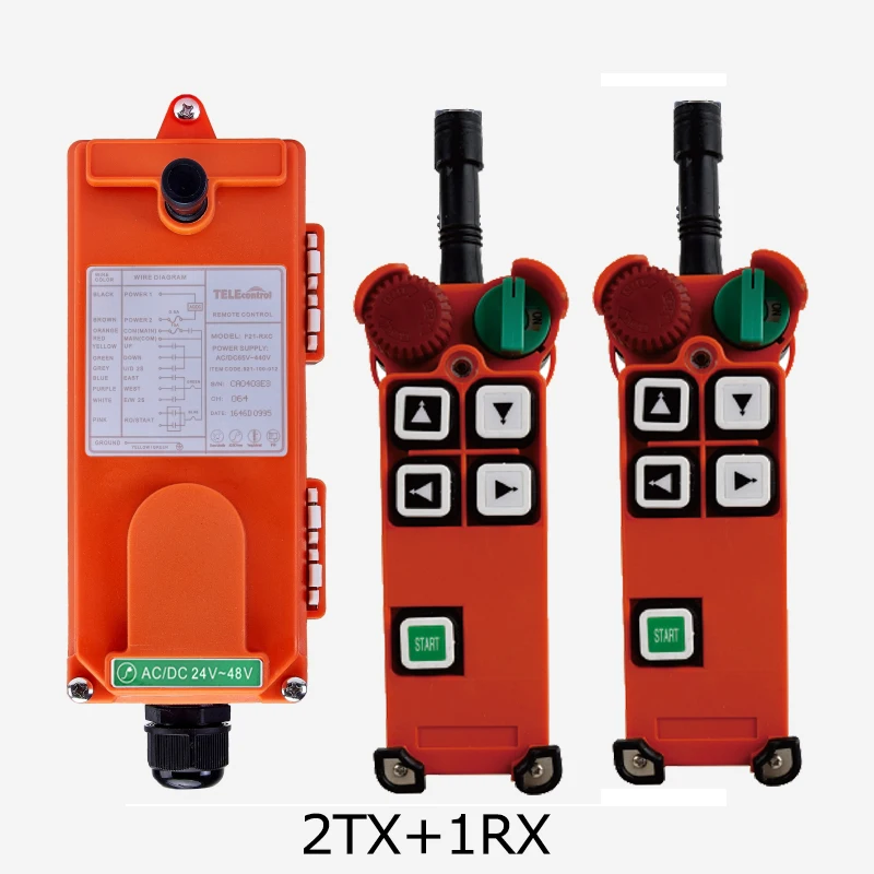 Telecontrol F21-4D серии 4, двухскоростные кнопки, промышленная беспроводная система дистанционного управления