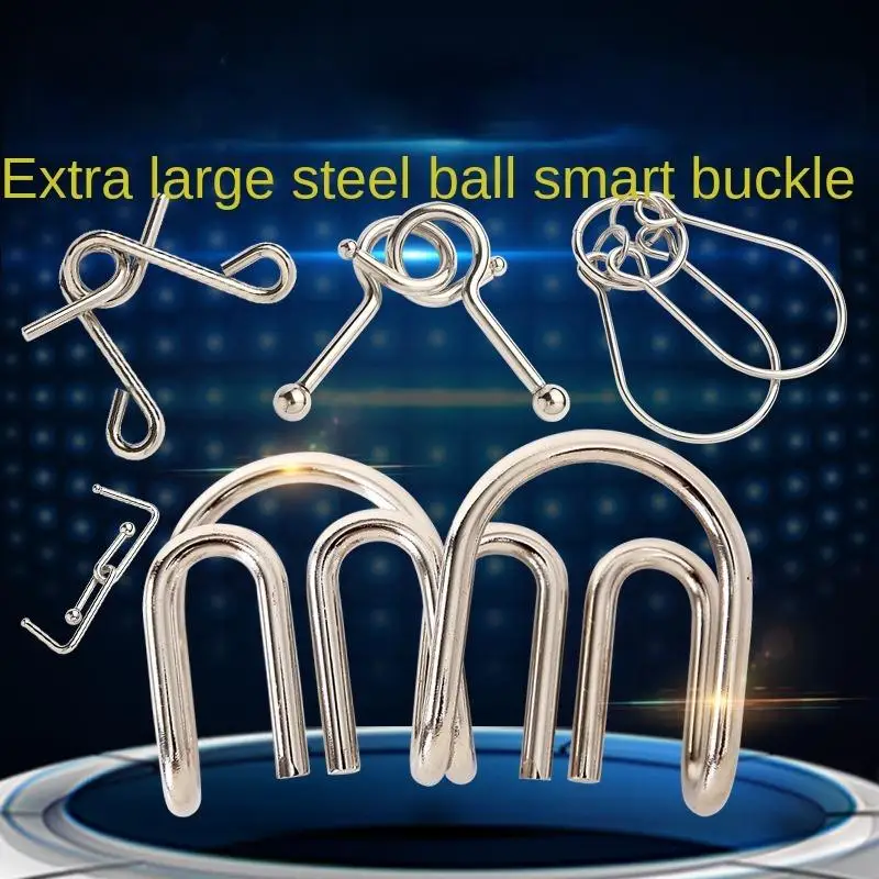 لغز مونتيسوري معدني للأطفال والكبار ، لعبة تفاعلية ، ألعاب تعليمية من الفضة ، عقل الذكاء السلكي ، ألغاز تحفيز الدماغ ، 20 نمط