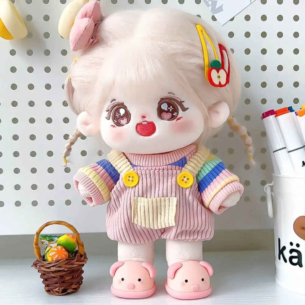 

Одевание 20 см, хлопковая кукольная одежда, Радужный разноцветный комбинезон для куклы, костюм, модная одежда для куклы со звездами, аксессуары для игрушек