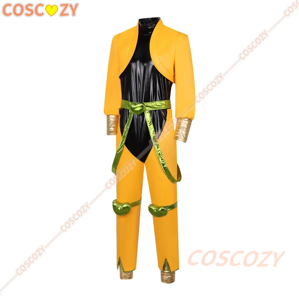 Anime Dio Brando Cosplay Costumes Yellow Uniform Wig Outfit Halloween Carnival Party Prop For Women Men Cosplay Accessories