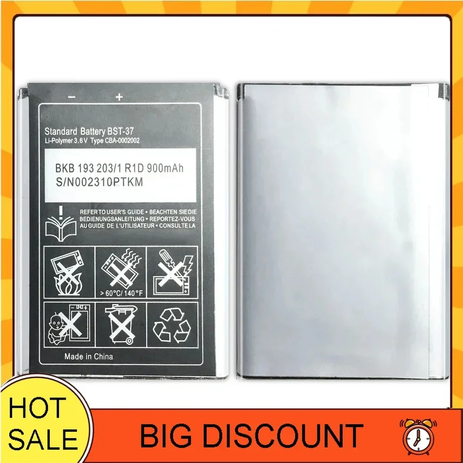 

BST-37 для Sony Ericsson K750 D750i W800i W810i K600 K610i K200i K220i W810C W700C W710C W550C J100i T280i V600 BST 37 аккумулятор