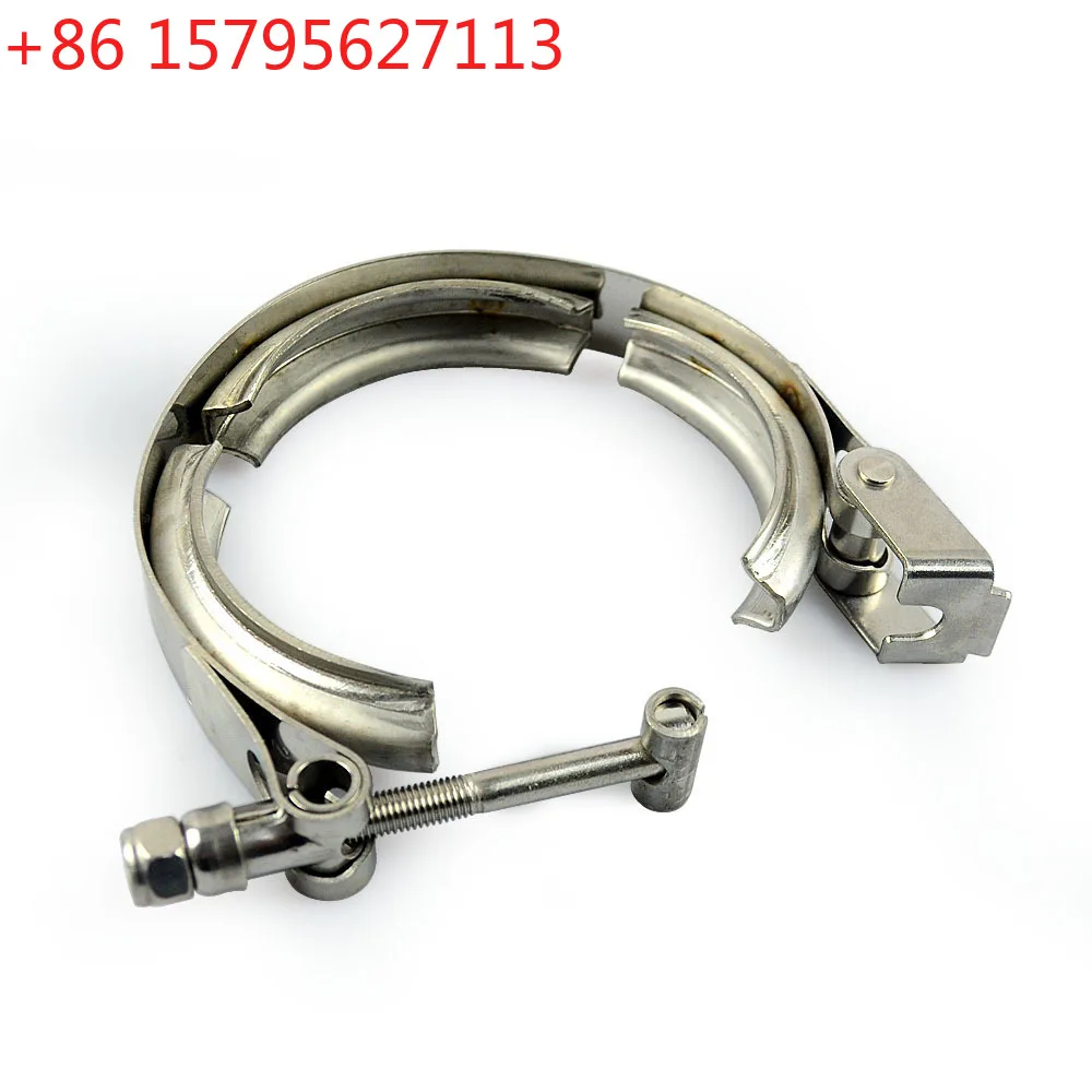 Stainless steel 304 2-3.5 inch quick release clamp flange set for turbine exhaust downspout