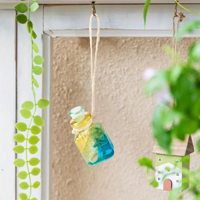 

7pc Magic Bottle Drift Bottle Making Kit,Small Bottle Silicone Mold with Stopper,Suitable for Making Unique Pendants Accessories