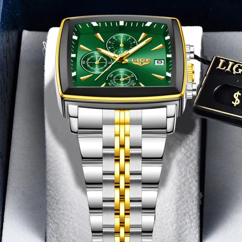 

Мужские наручные часы LIGE 2026: элитные, модные, повседневные, кварцевые, водонепроницаемые, светящиеся, стальные, для пар.