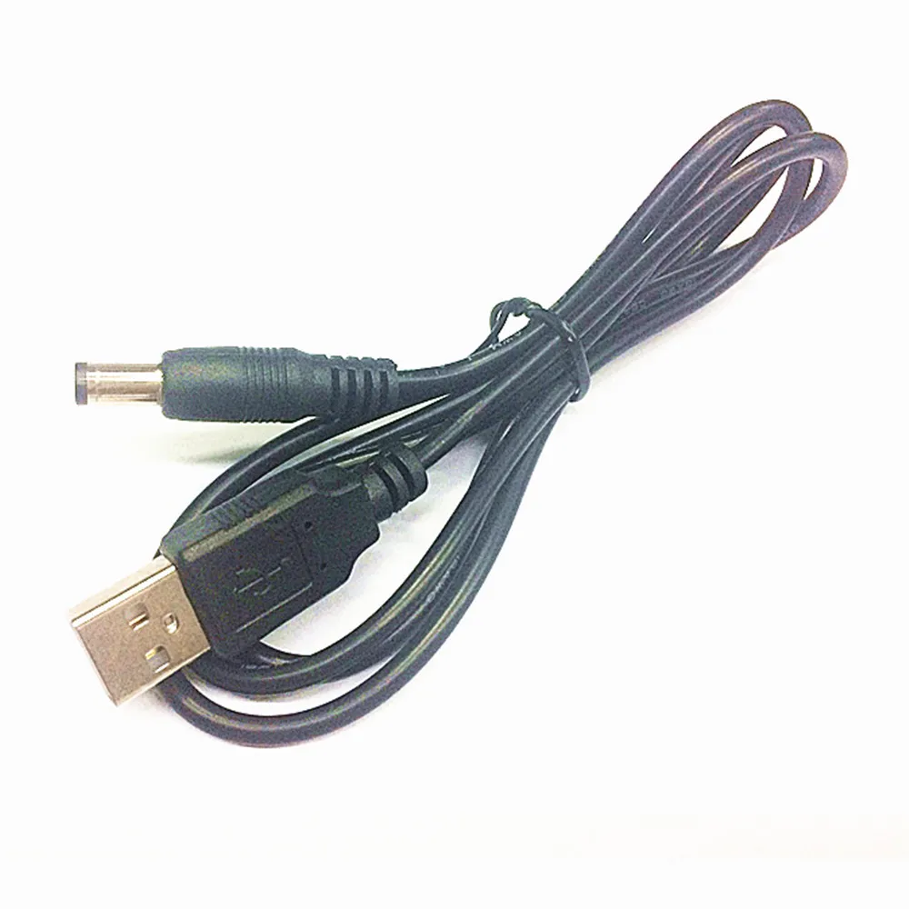 USB to 5.5 mm/2.1 mm 5 Volt DC Barrel Jack Power Cable