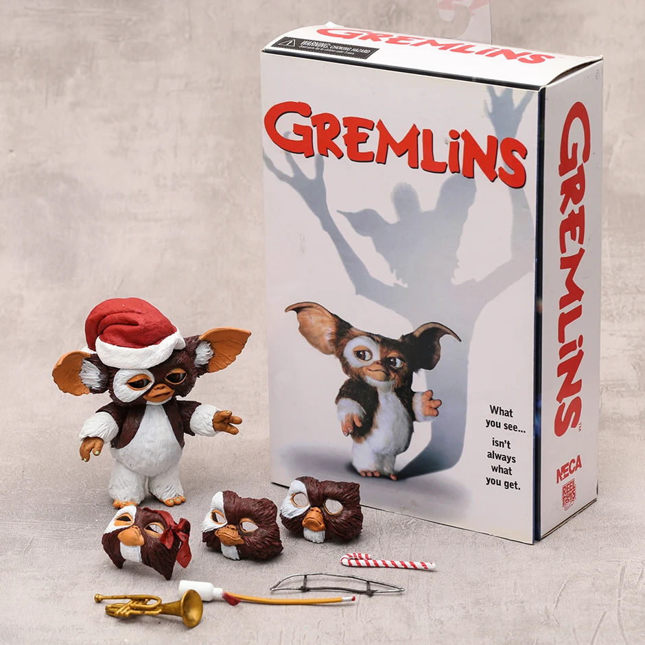 NECA Gremlins Ultimate Gizmo Gremlin figura de acción, juguete coleccionable, regalo de Navidad y Halloween