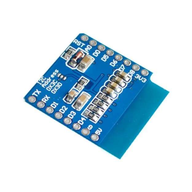 0.66 inch OLED LED LCD Display Shield Compatible for WEMOS D1 MINI ESP32 64X48 0.66 inch Display 0.66' OLED Module IIC I2C