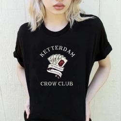 Retro Ketterdam Crow Club Shirt Six of Crows T-shirt Grisha Shadow and Bone Tees Kaz Brekker Inej Ghafa Shirts Bookish Tops Gift