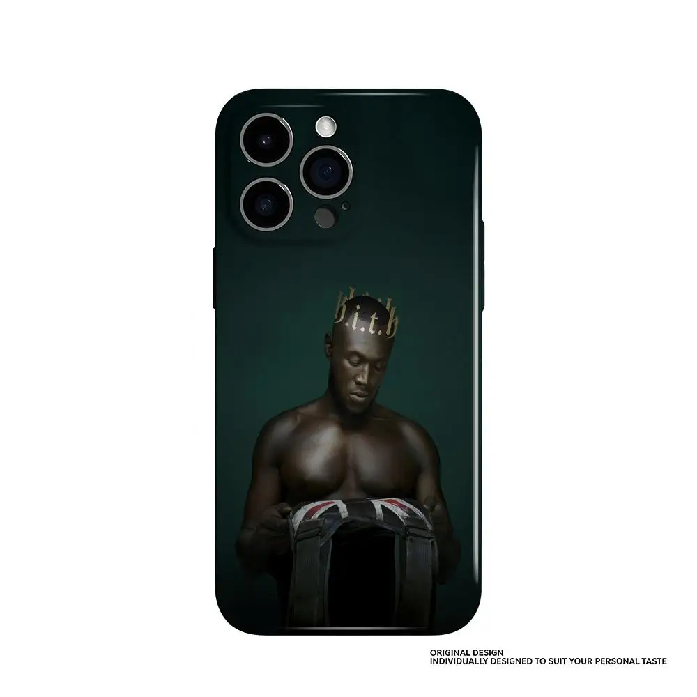 Rapper S-Stormzy Phone Case For Samsung S25 24 23 22 Ultra Plus Glossy HD Fine Hole Liquid Film Hard Shell