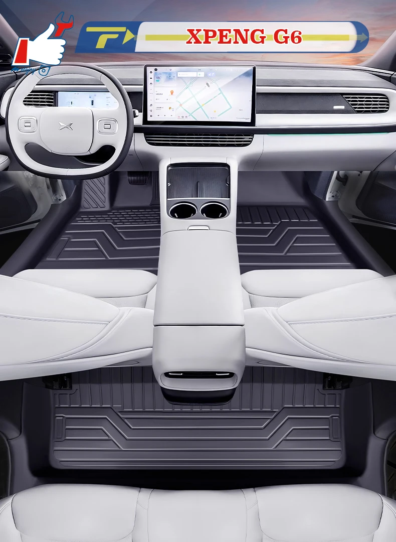

Left-hand Drive Car Floor Mat For XPENG G6 2024 Full-Surrounded Foot Mat Mat Floor Liner Floor Carpet Water-proof Mat