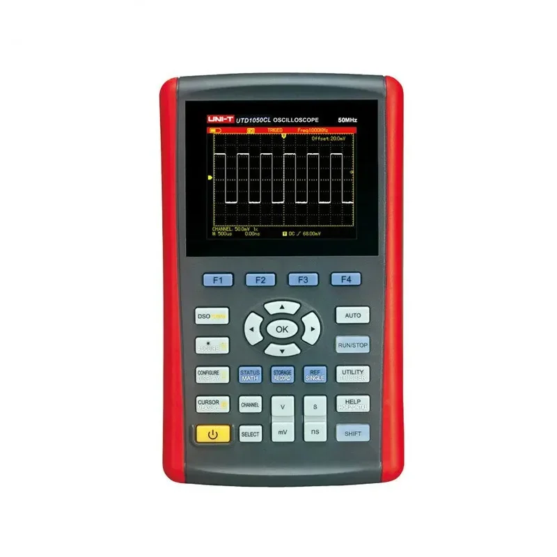 

UTD1025CL Handheld Digital Oscilloscope 3.5-inch Color LCD Storage 25MHz Mini USB Oscilloscopes