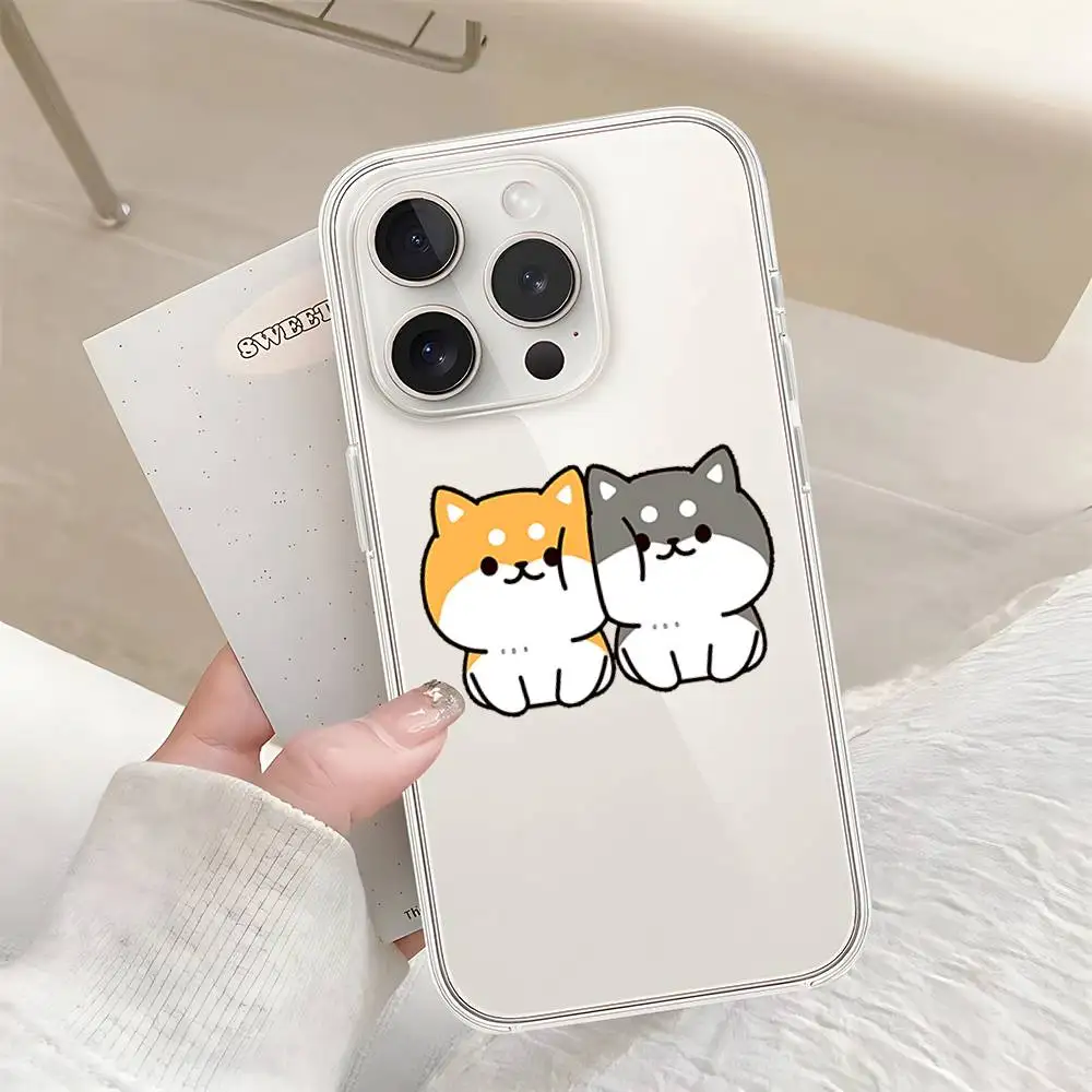 Phone Case S-Shiba I-Inu For Samsung S26 S25 S24 S23 S22 S21 S20 FE Note20 Note10 Plus Ultra Lite Edge 5G Clear Soft TPU Cover