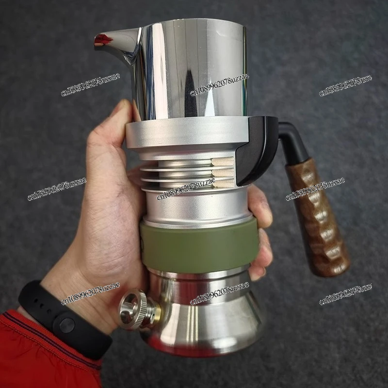 

Upgraded 58mm Domestic Concentrated Coffee Pot Steam Mocha Pot Extractor