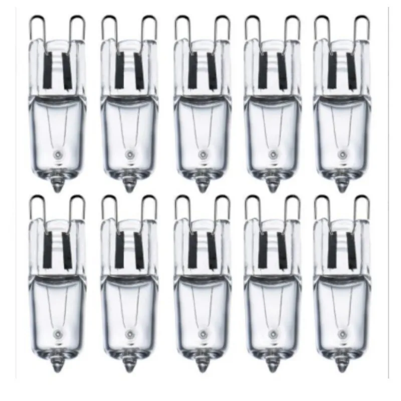 10PCS/LOT SALE Ultra g9 220 v 20 w halogen lamp 35W bulb inserted beads crystal lamp halogen bulb 20W 12V low price