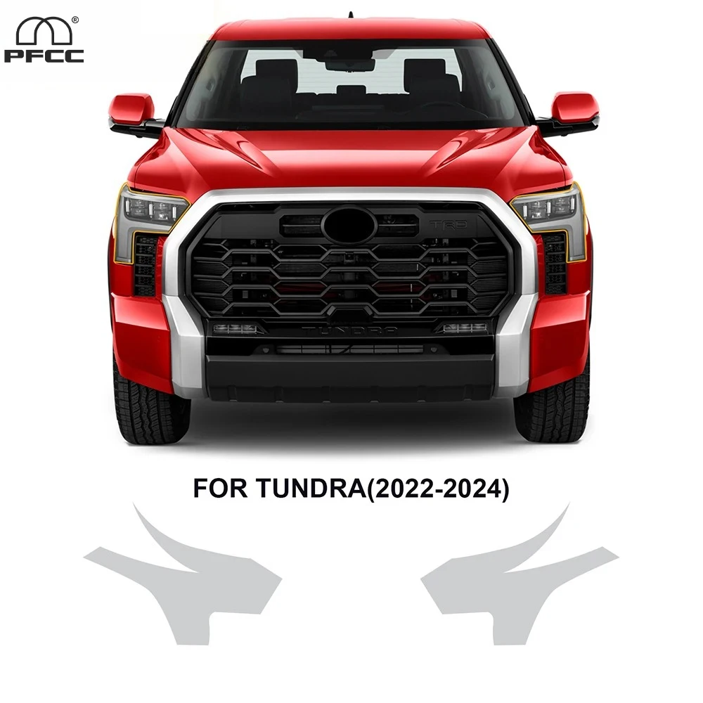 

For Toyota Tundra 2022 2023 2024 Headlight Rearview TPU Paint Protection Film Pre-Cut PPF Car Clear Bra Anti-scratch Resistant