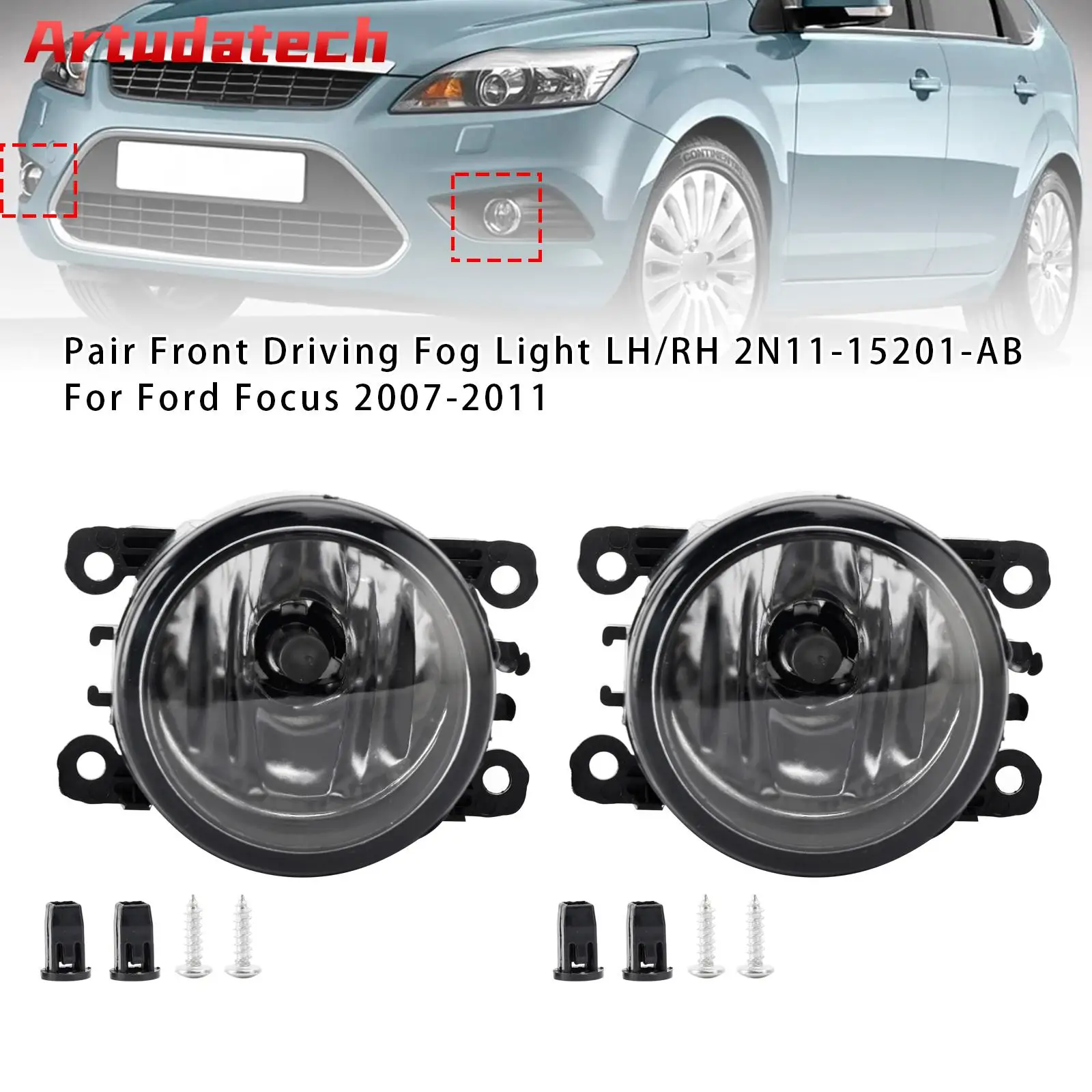 

Artudatech Front Driving Fog Light LH/RH 2N11-15201-AB for Ford Transit 2006-2014 Car Accessories