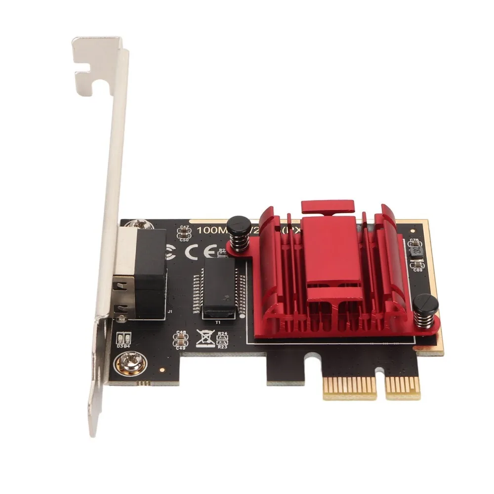 

Сетевой адаптер PCIe 2.5G с портом RJ45, 10/100/1000/2500 Мбит/с, сетевая карта PCIe на чипе RTL8125B, гигабитный сетевой адаптер для серверов