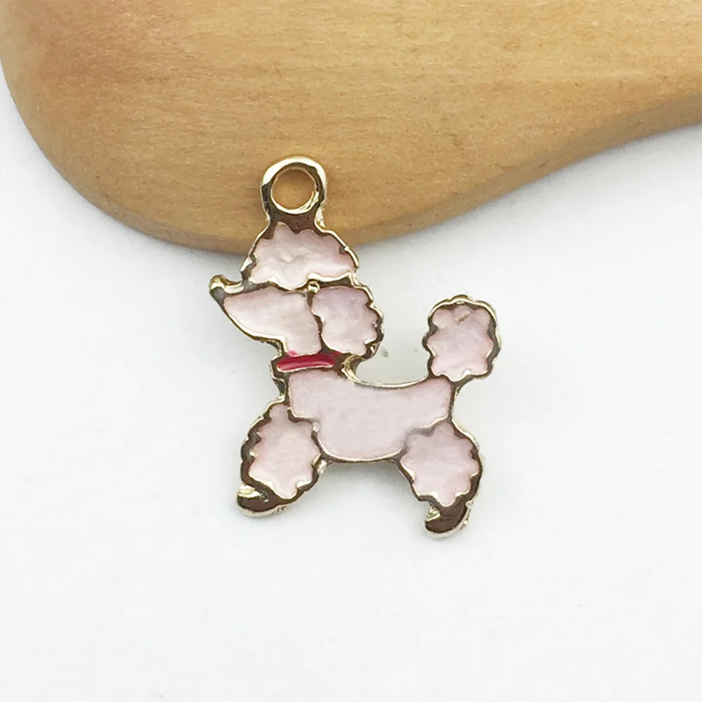 

40pcs Alloy Pendant Charms Diy Jewelry Making Supplies Necklace Bracelet Keychain Decor Poodle Dangle Craft Accessories Mixed