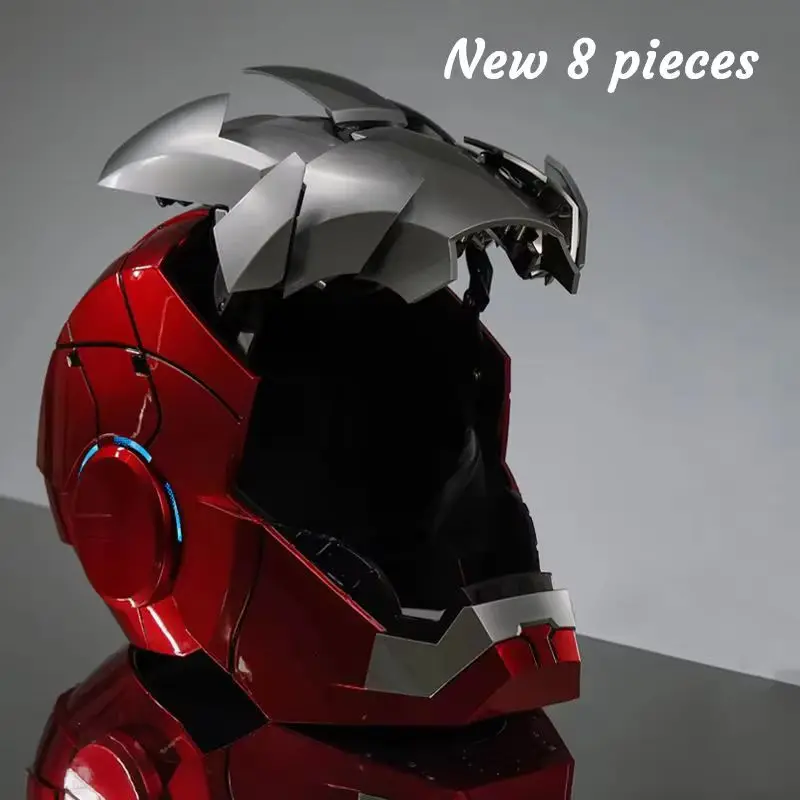 Iron Man Mk5 Electric Voice Activated Helmet 1:1 Scale Wearable Mask with Auto Mechanism Adult Toy Collectible Figure Gift