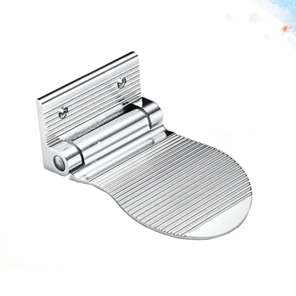 

Bathroom Foot Rest Premium Aviation Aluminum Anti-Slip Step Aid For Shower Shaving Silver Tub Hallway Use Foot Rest For