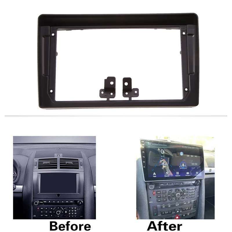 

НОВИНКА-Автомобильный радиоприемник для 407 2004-2008, адаптер, монтажная приборная панель, комплект отделки рамки