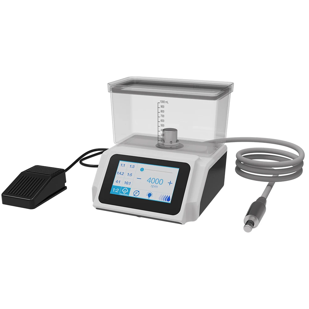 DEASIN Dental LED Brushless Electric Micro Motor Power system With Self Water Tank Internal Spray fit 1:1/1:5/16:1 Handpiece Den