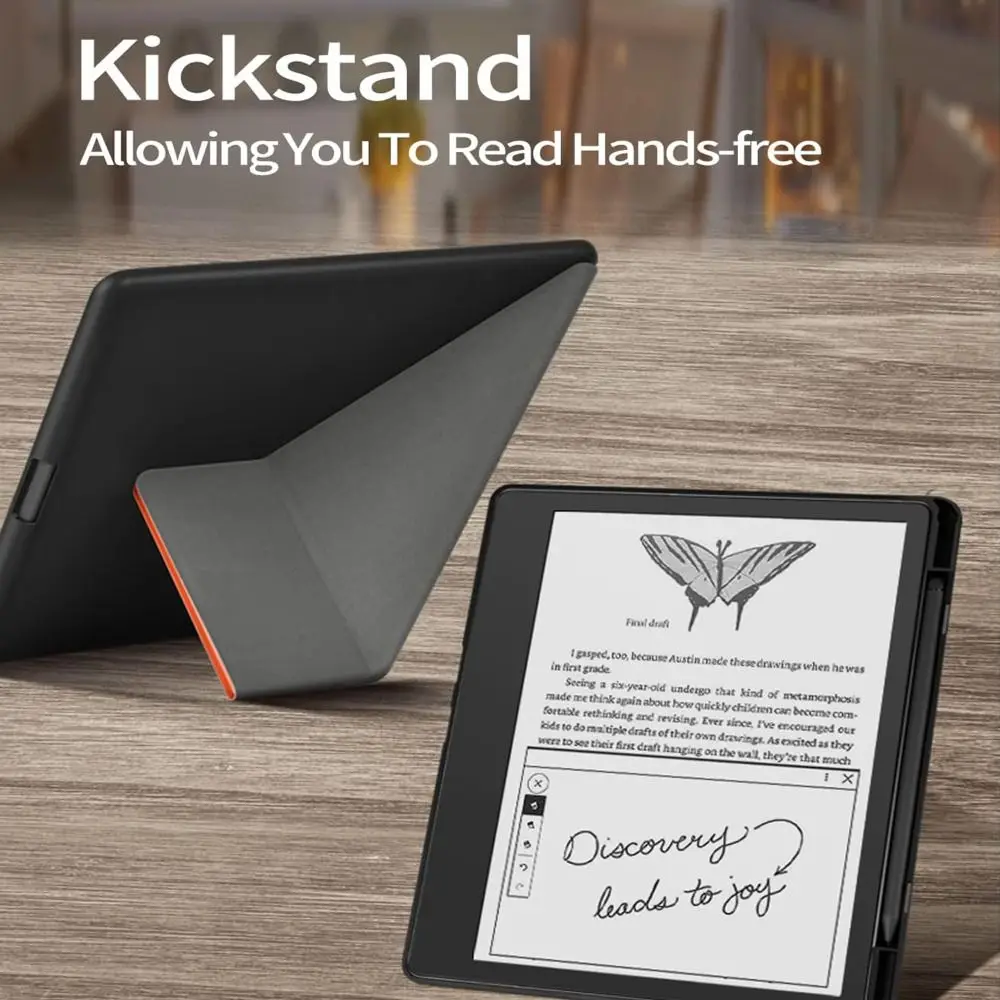 Multi-folding Stand Smart Case PU Leather Ultra Slim eReader Cover Auto Wake/Sleep Soft for Kindle Scribe 10.2 inch 2024