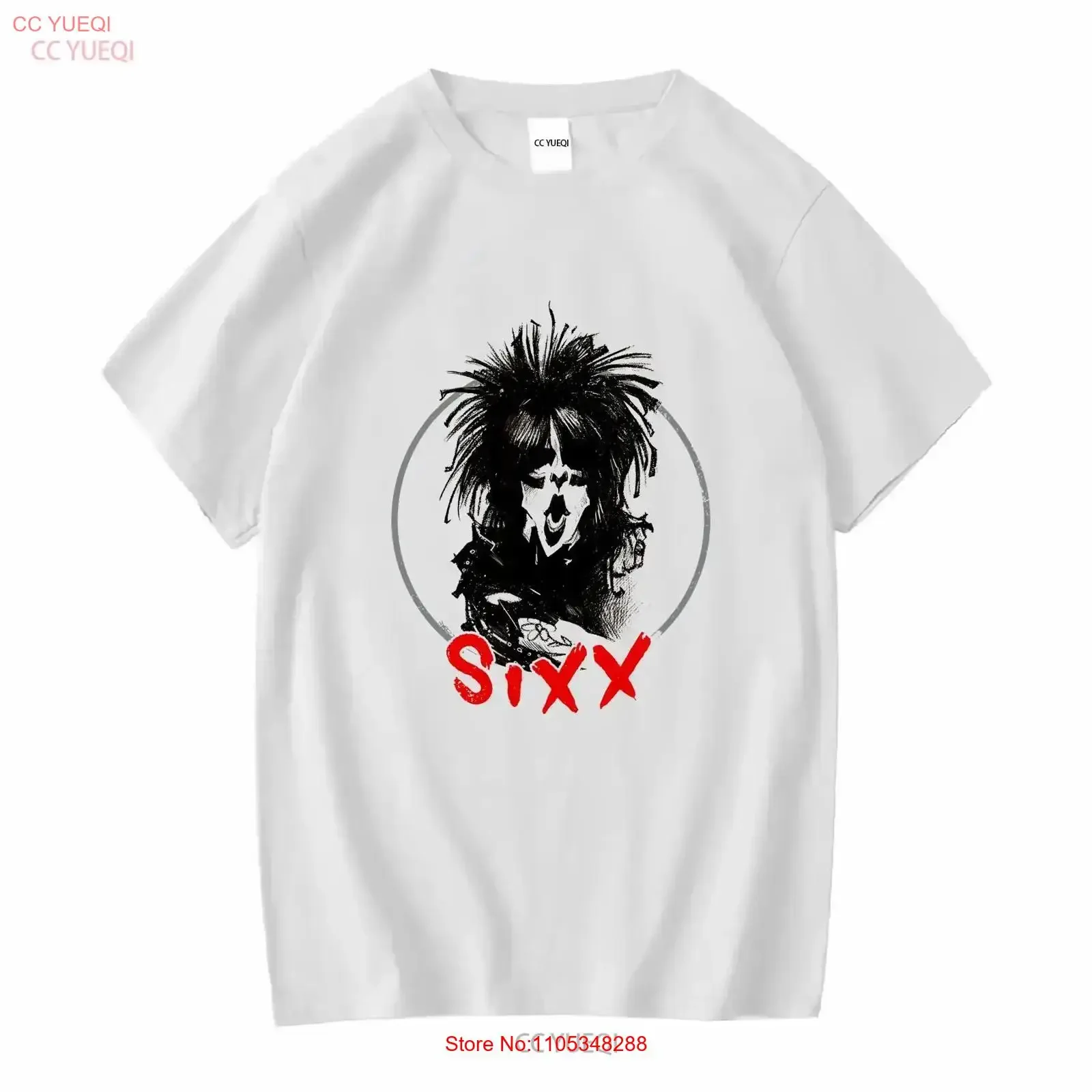Sixx On Nikki Vintage-T-Shirt, gewaschen, atmungsaktiv, modisch, bequem, vielseitiges Oberteil für den Alltag, weich, lässig, Vintage