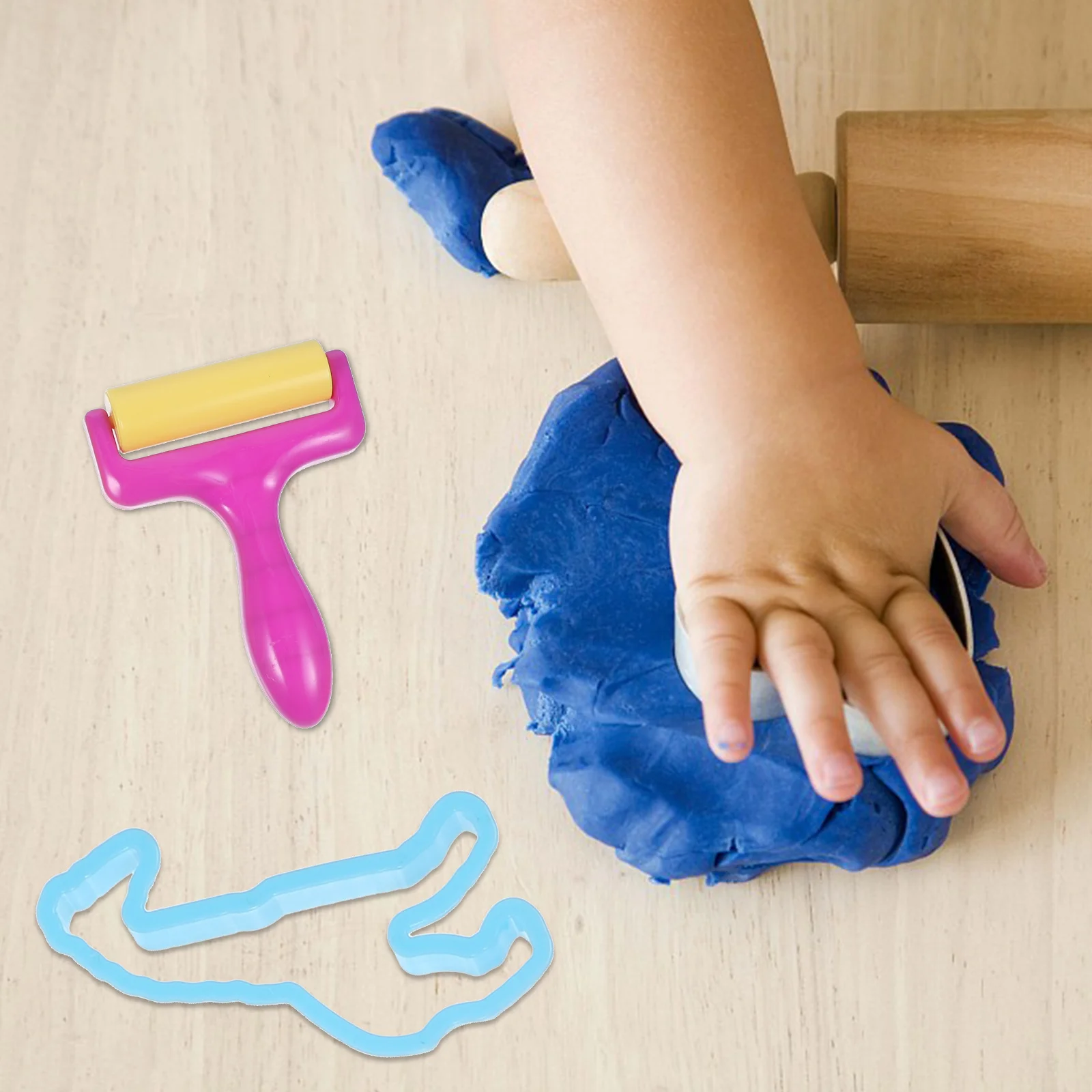 Kit de moules en argile colorée pour enfants, ensemble d'outils en pâte à modeler, bricolage, découpe, mise en forme, amusant, créatif, activité d'apprentissage, artisanat, 10 pièces
