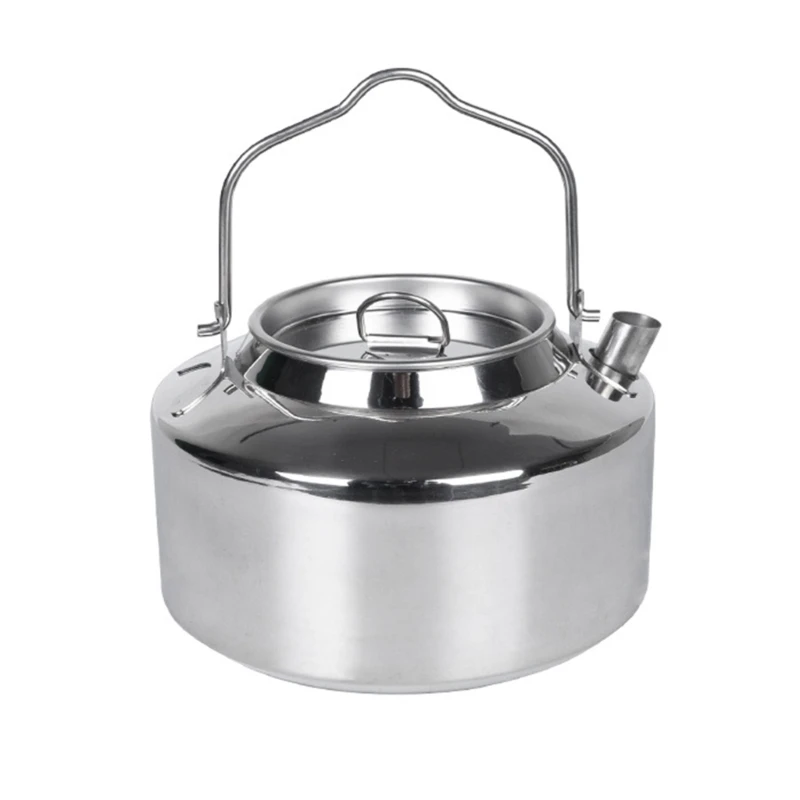 

Outdoor Camping-Kettle Lightweight Coffee Pot Outdoor Stainless Steel Tea-Water-Kettle Hiking Teapot Durable Tool 1200ml