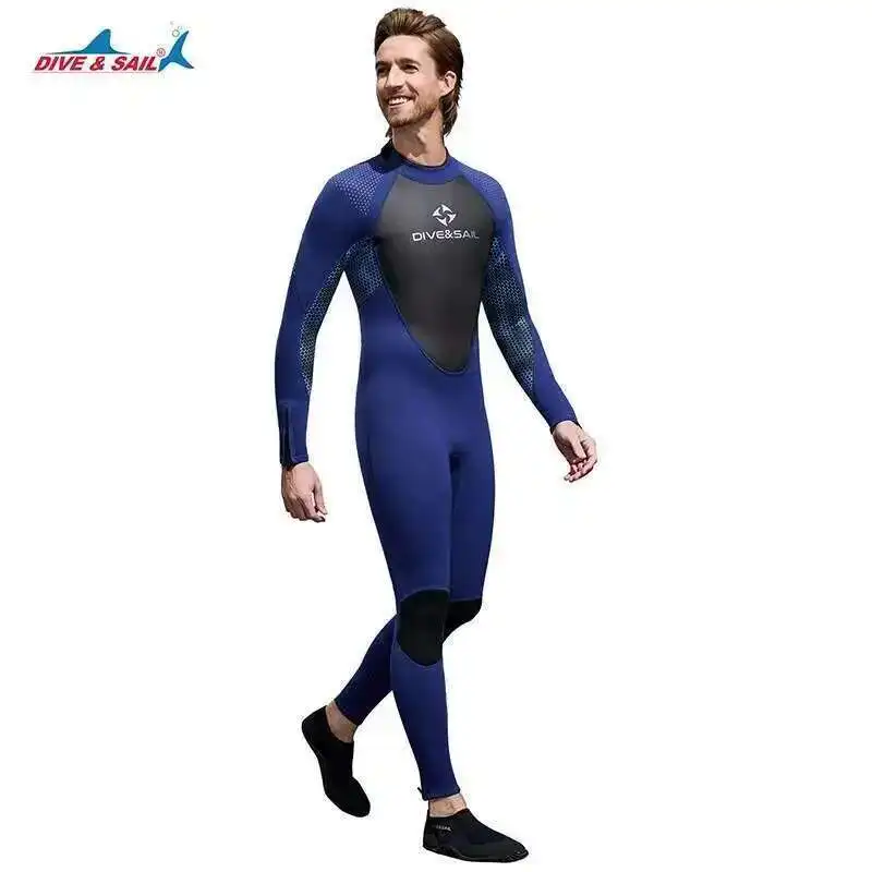 

3MM Men Neoprene Wetsuit Scuba Diving Suit Spearfishing Swimwear Snorkeling Surfing One Piece Set Kayak Kitesurf Warm Swimsuit