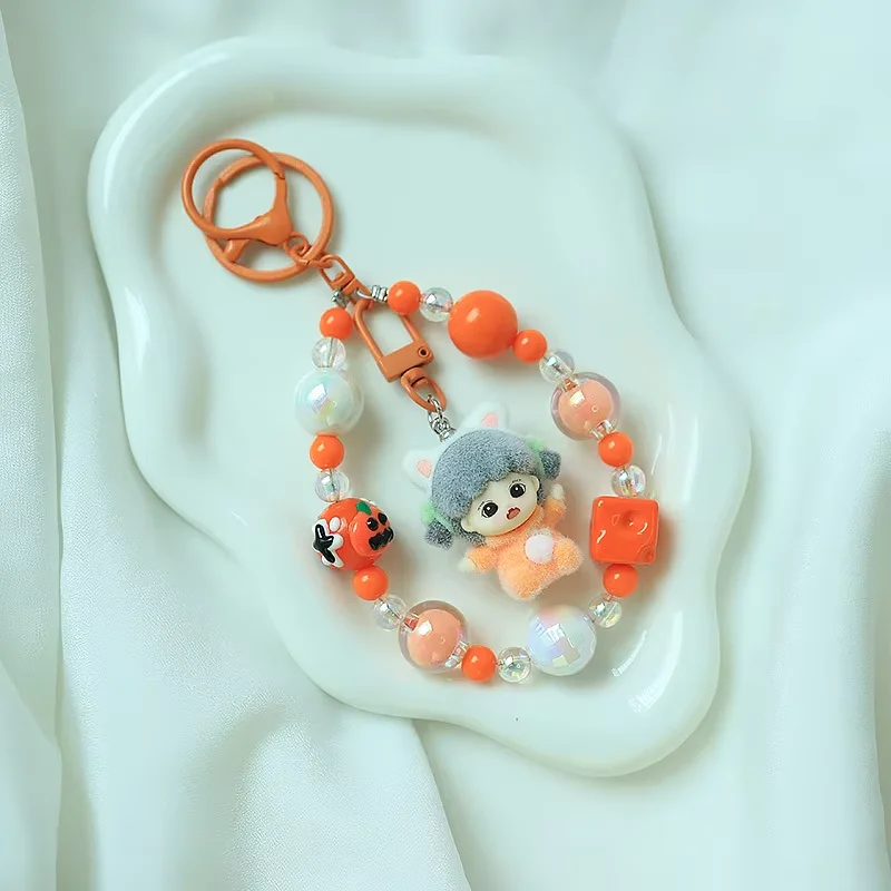 

Creative Flocking Dora Big Cousin Beaded Mobile Phone Chain,kawaii Animation Keychain,bag Pendant,fashion Accessories,girl Gifts