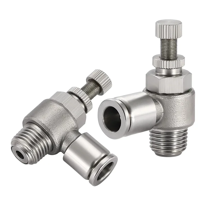 304 Pneumatische fitting SL6-M5 1/8 "-6mm Gasklepdruk verminderen controle reguleren SL10-02 SL6-01 SL8-01 SL6-02