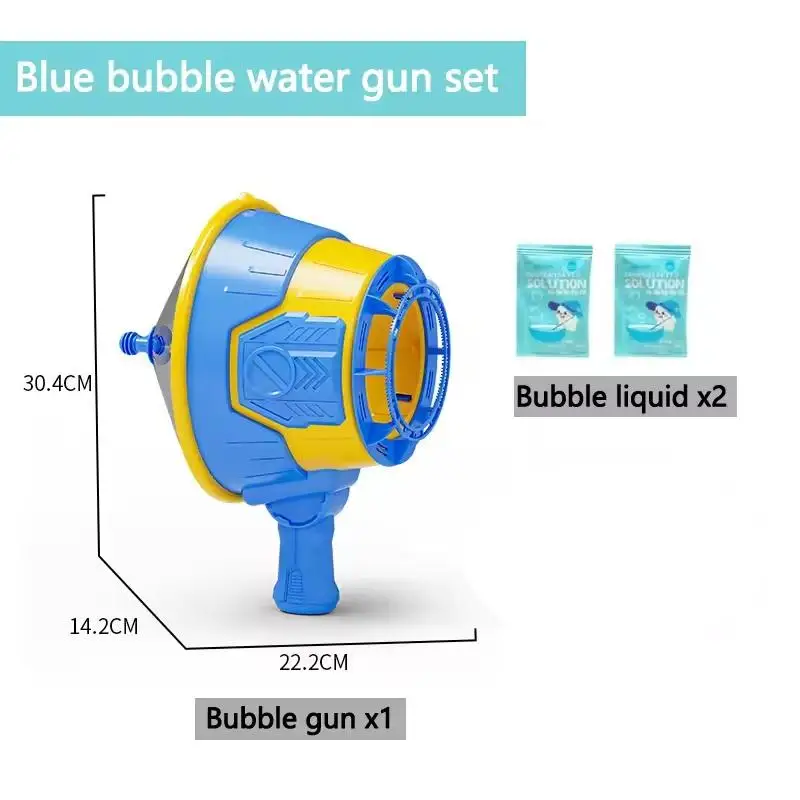 Air Cannon Soap Bubble Novelty Toys Kids Outdoor Play Bubble Machine Handheld Multi Hole Interactive Bubble Maker Fun Toys