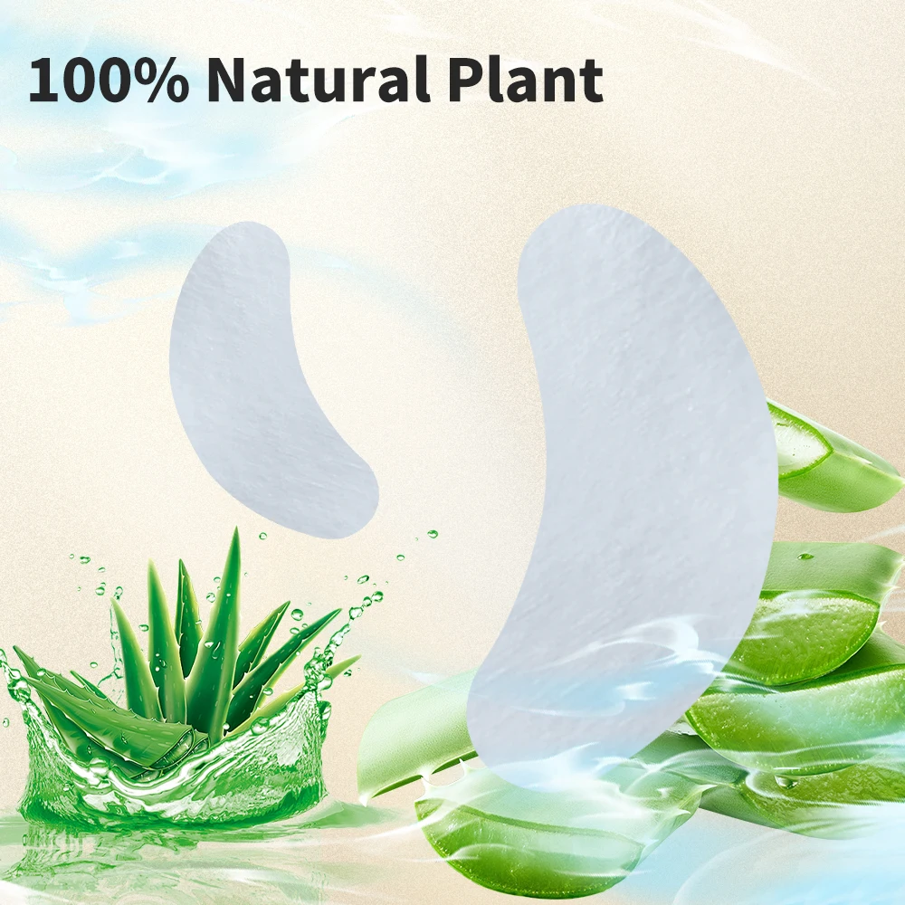 50 Pairs Eyelash Extension Patch Hydrogel Patches Makeup Lash Extension Under Eye Patch Pad Eyelash Gel Lash Pads Patches