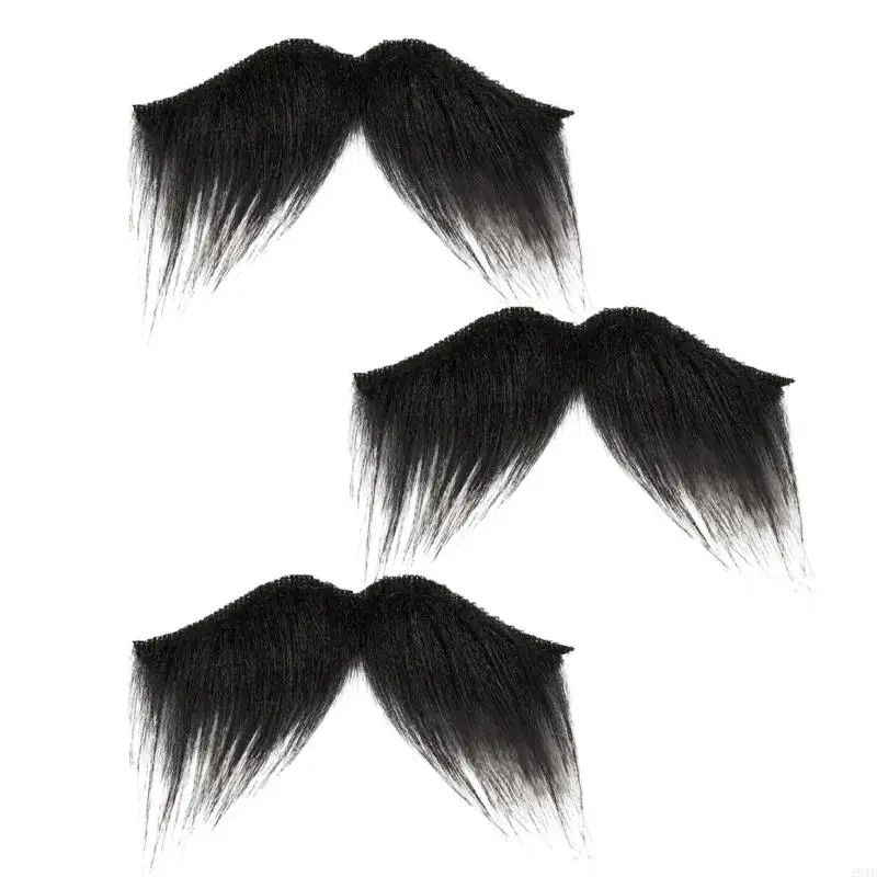 Disfraz cómodo con bigote y barba para niños y adultos, fiesta, evento juego rol, novedad 2025, 3 uds.