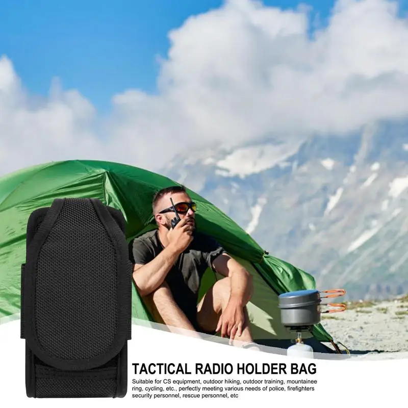 Radio Holster Holder Case Waterproof Walkie Talkie Holster Portable Two Ways Radio Holster Radio Case Nylon Carry Bag