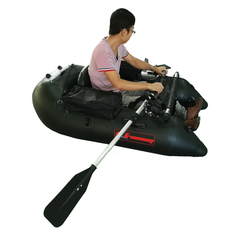 FRESSUN 1 Person Single Fishing Boat Float Tube Inflatable Belly Boat Inflatable Boat